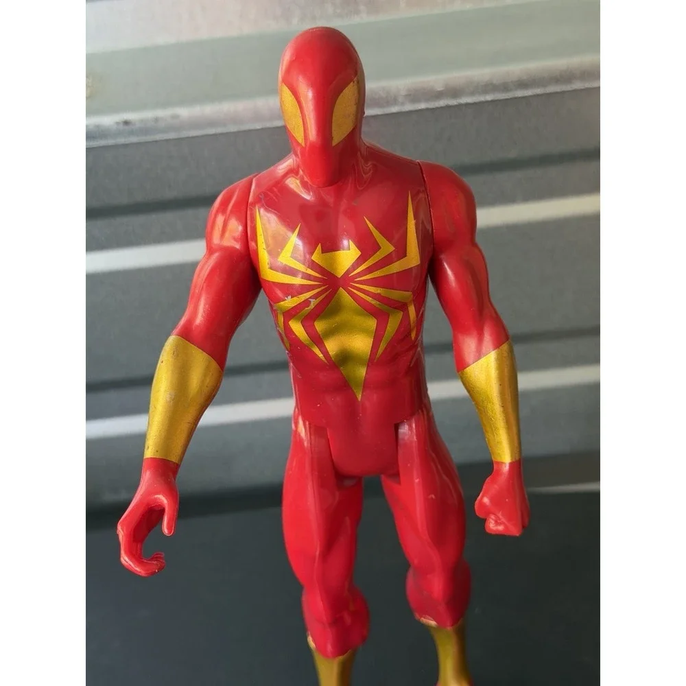 Iron Spider Red Gold Action Figure‎ Spider-Man Plastic Comic Book Hero